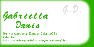 gabriella danis business card